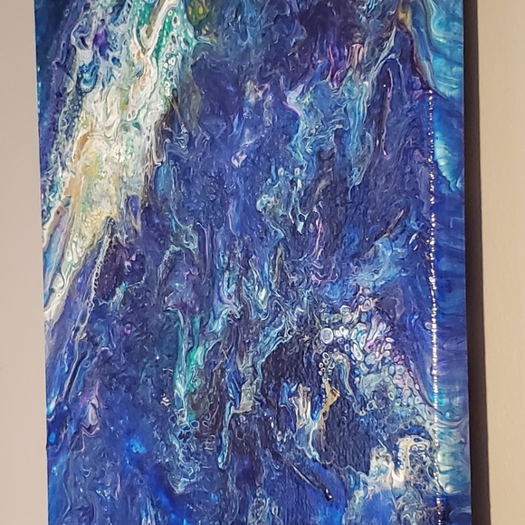 Acrylic Fluid Art on Canvas - Picture 2 of 3